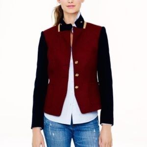 J.Crew Schoolboy Colorblock Heritage Moon Jacket RARE FIND Orig. $298 Size 2.